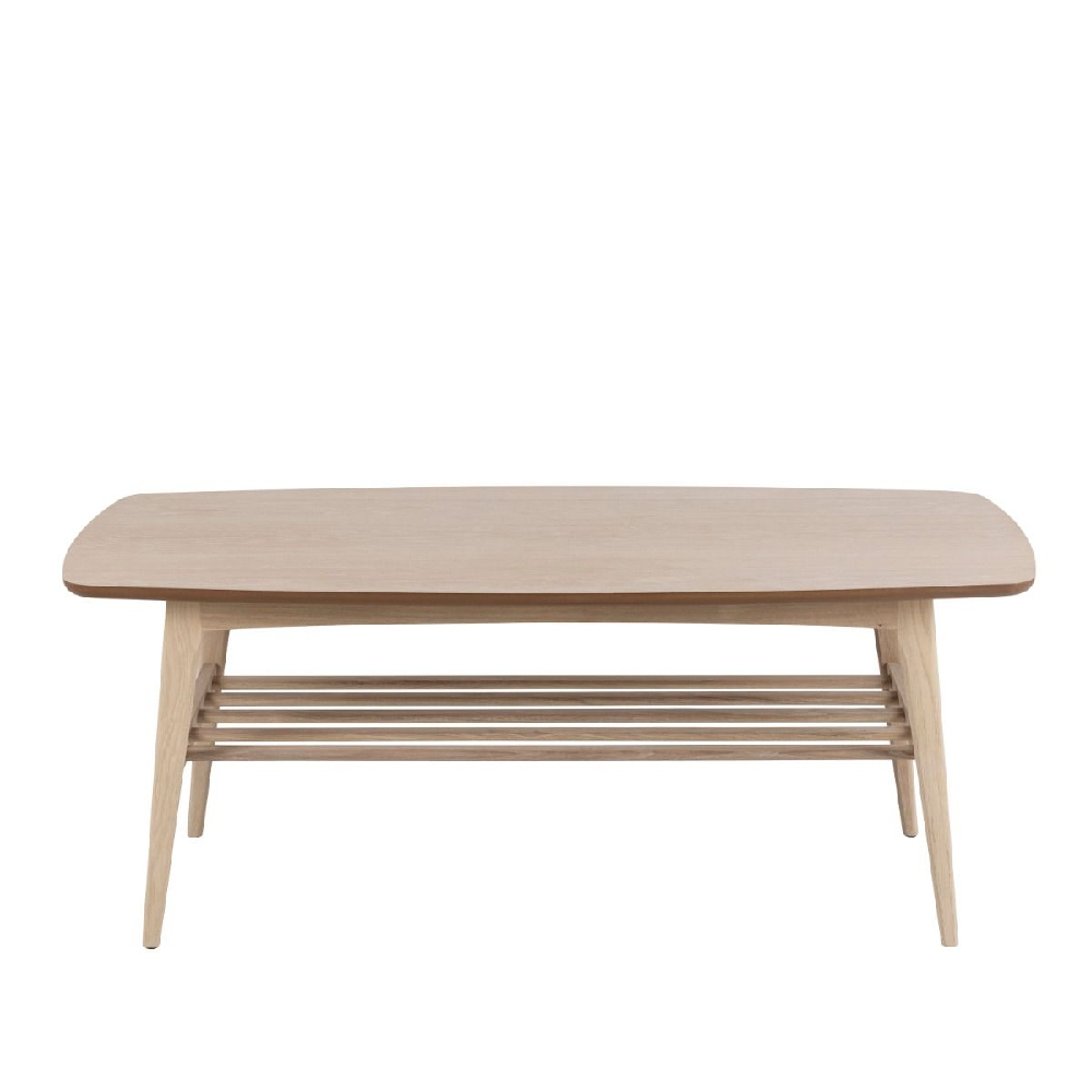 Warsaw Wooden Coffee Table With Undershelf In Oak