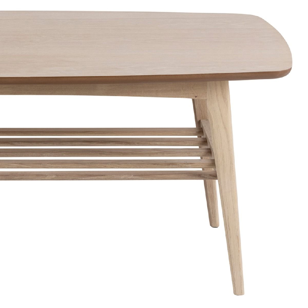 Warsaw Wooden Coffee Table With Undershelf In Oak