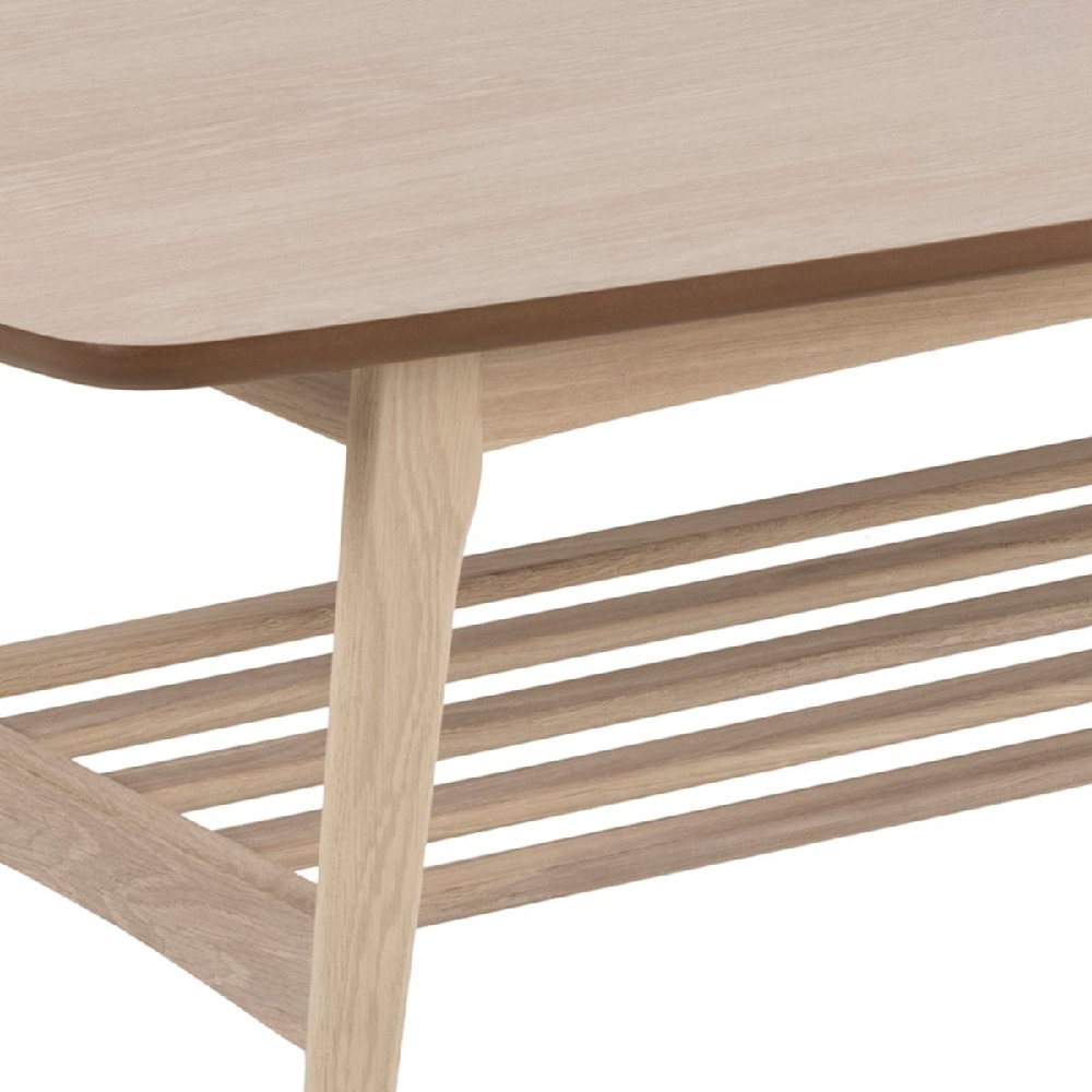 Warsaw Wooden Coffee Table With Undershelf In Oak