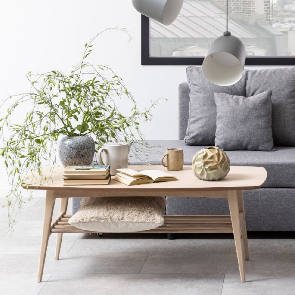 Read more about Warsaw wooden coffee table with undershelf in oak