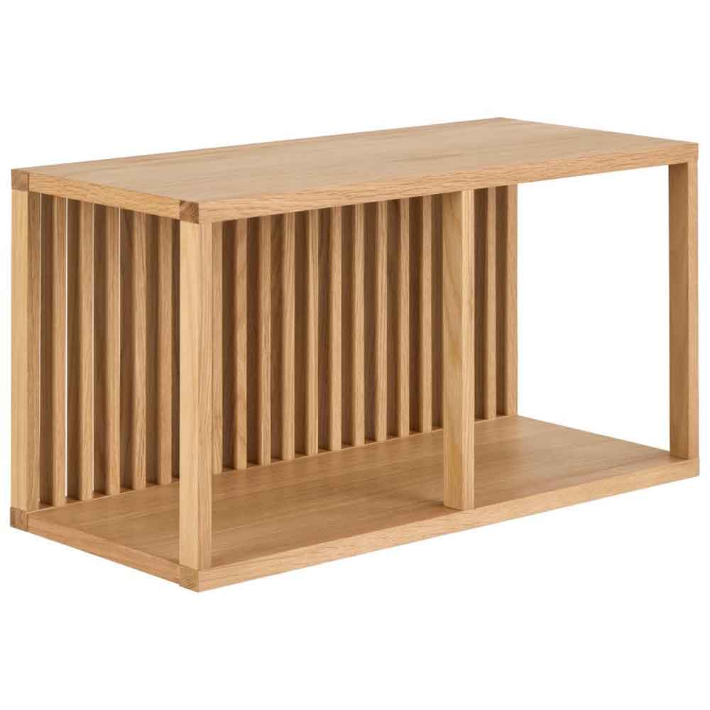 Warsaw Wooden Wall Shelf With 2 Shelves - Oak