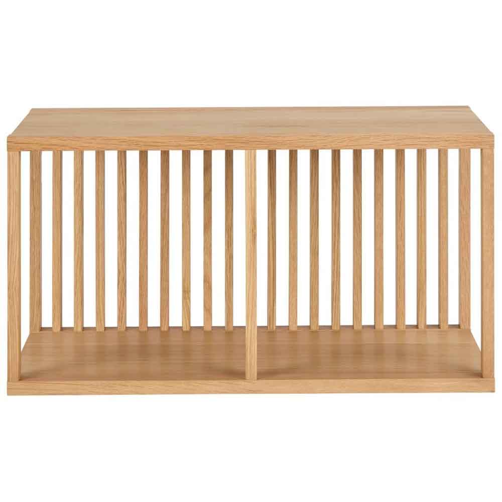 Warsaw Wooden Wall Shelf With 2 Shelves - Oak
