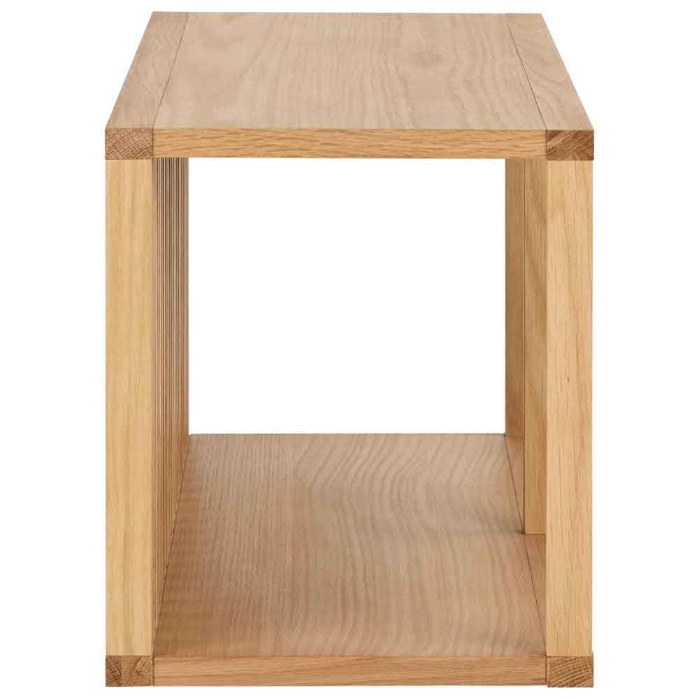 Warsaw Wooden Wall Shelf With 2 Shelves - Oak