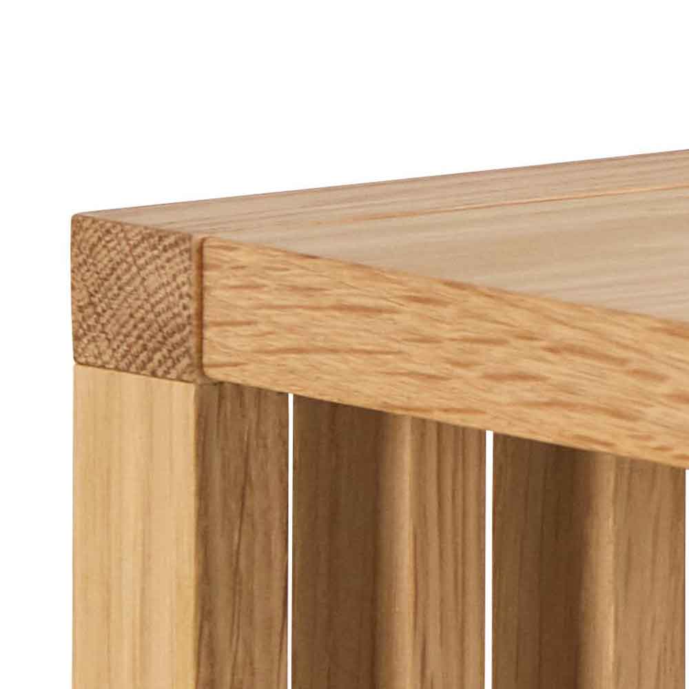 Warsaw Wooden Wall Shelf With 2 Shelves - Oak
