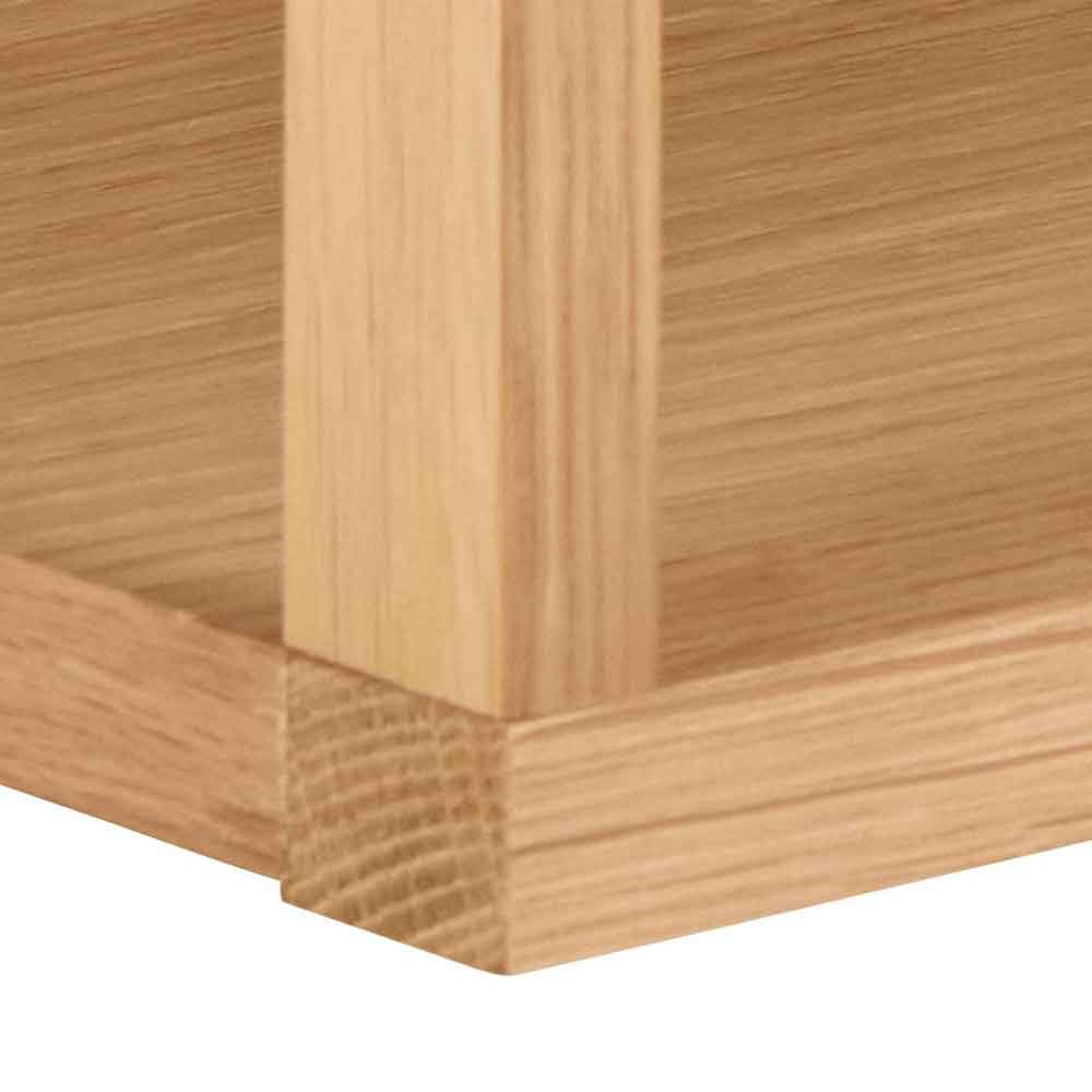 Warsaw Wooden Wall Shelf With 2 Shelves - Oak