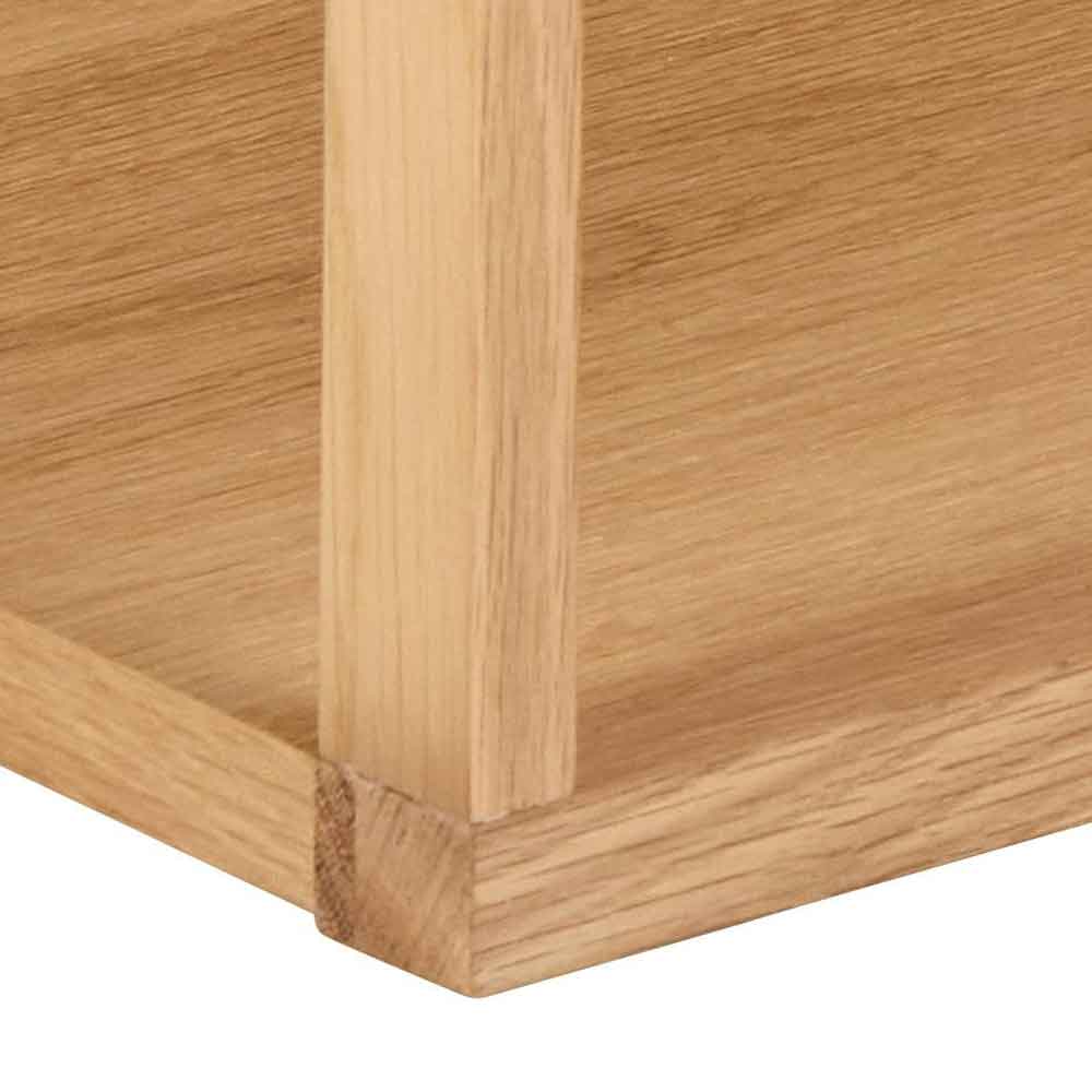 Warsaw Wooden Wall Shelf With 3 Shelves - Oak