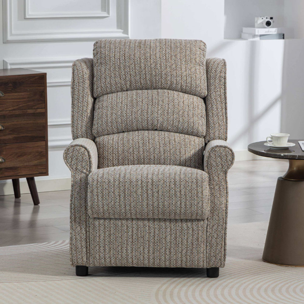 Warth Fabric 1 Seater Sofa in Natural