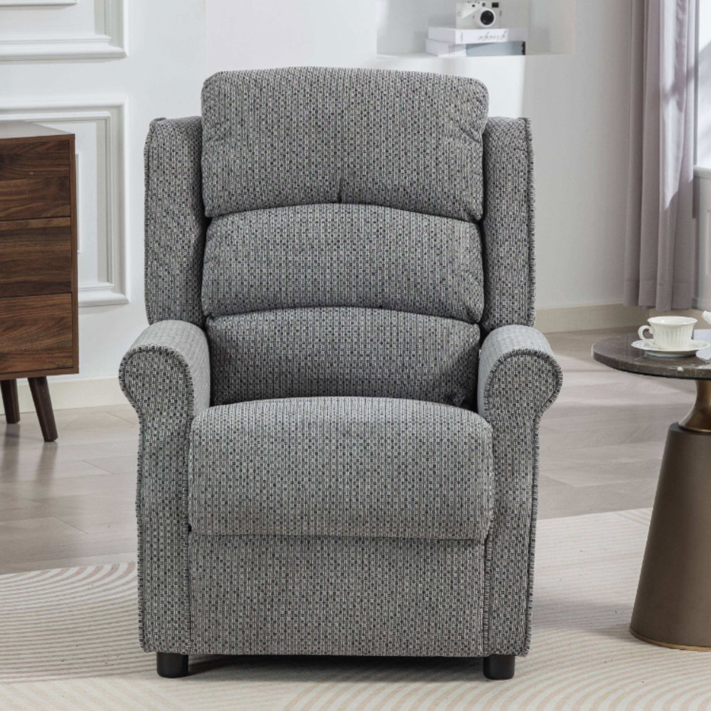 Warth Fabric 3+1+1 Seater Sofa Set in Steel Blue