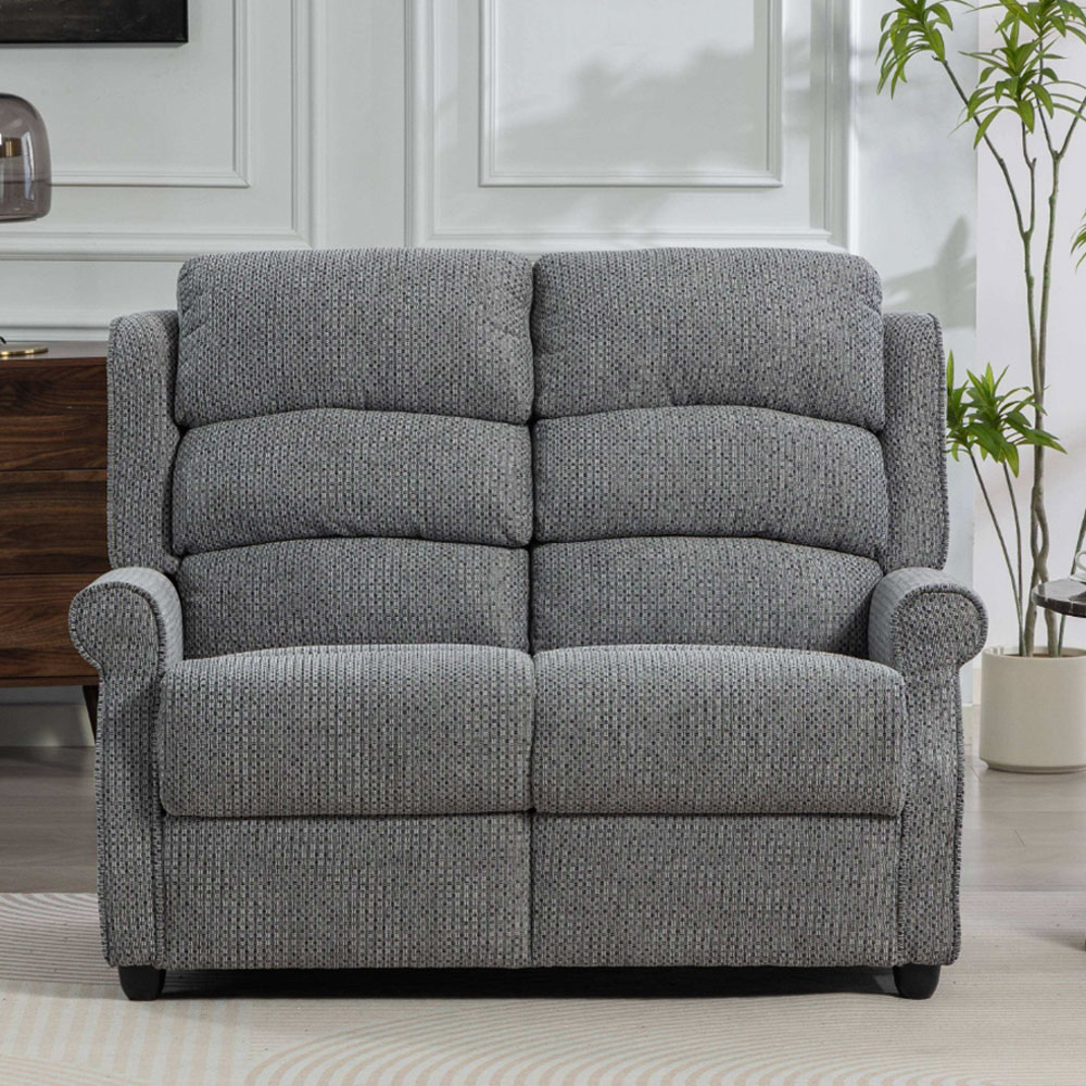 Warth Fabric Sofa Suite in Steel Blue