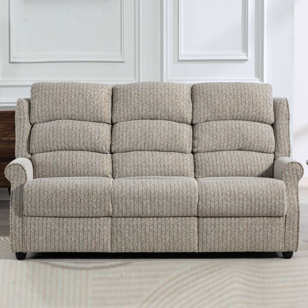 Warth Fabric 3 Seater Sofa in Natural