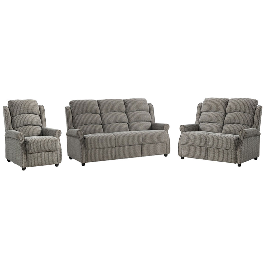 Warth Fabric Sofa Suite in Latte