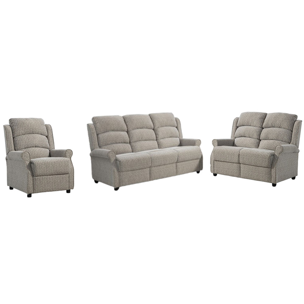 Warth Fabric Sofa Suite in Natural