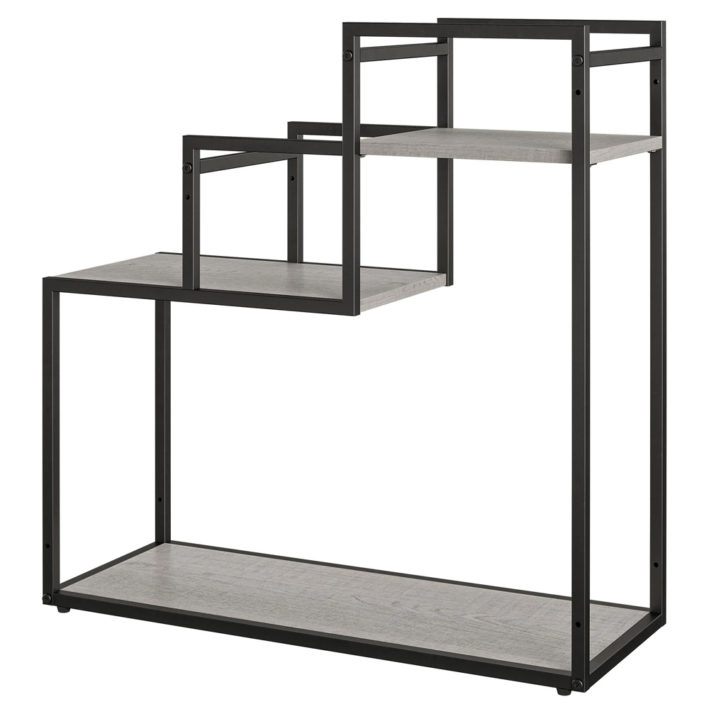 Warton Wooden Plant Stand With Metal Frame In Natural