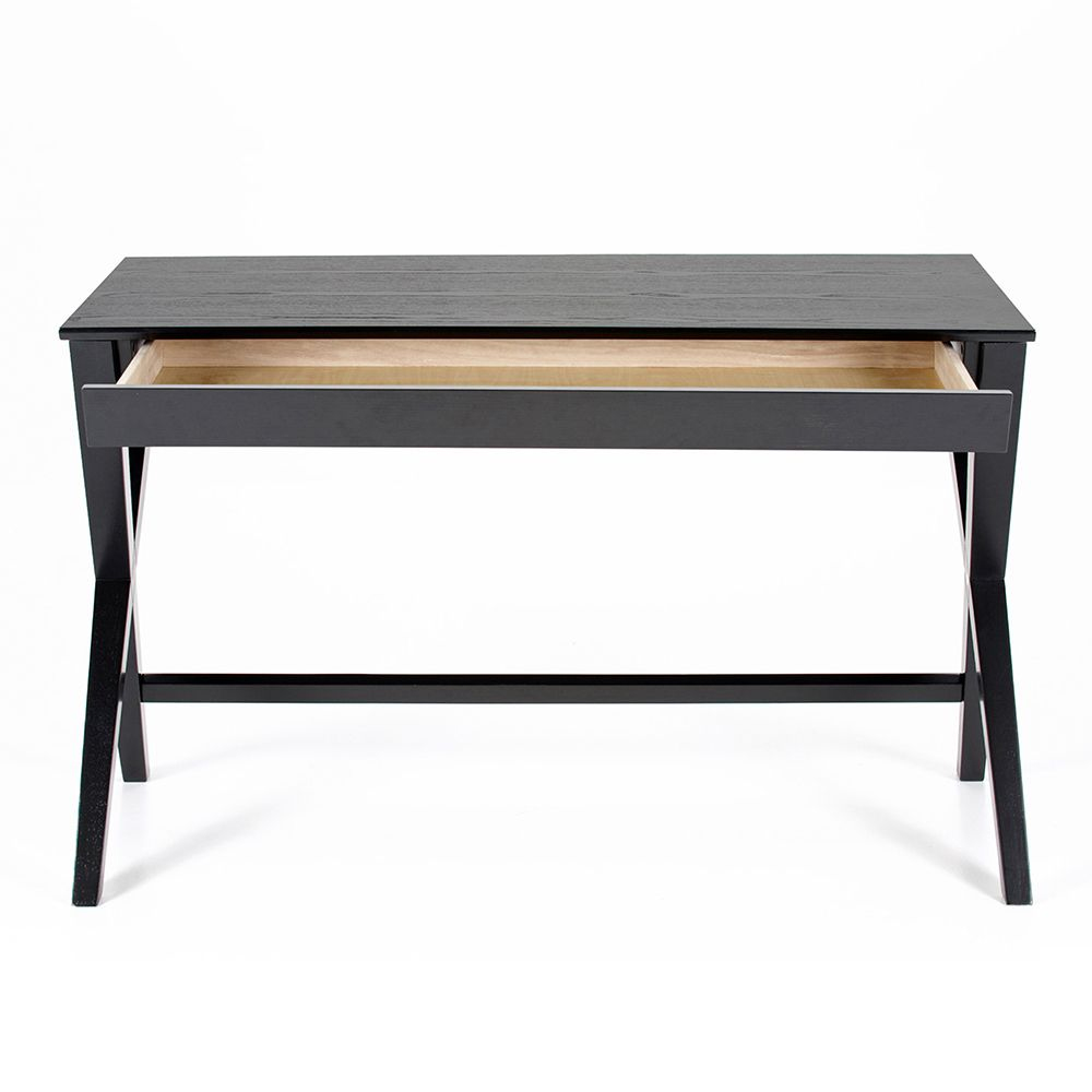 Waterloo Wooden Laptop Desk With 1 Drawer In Black