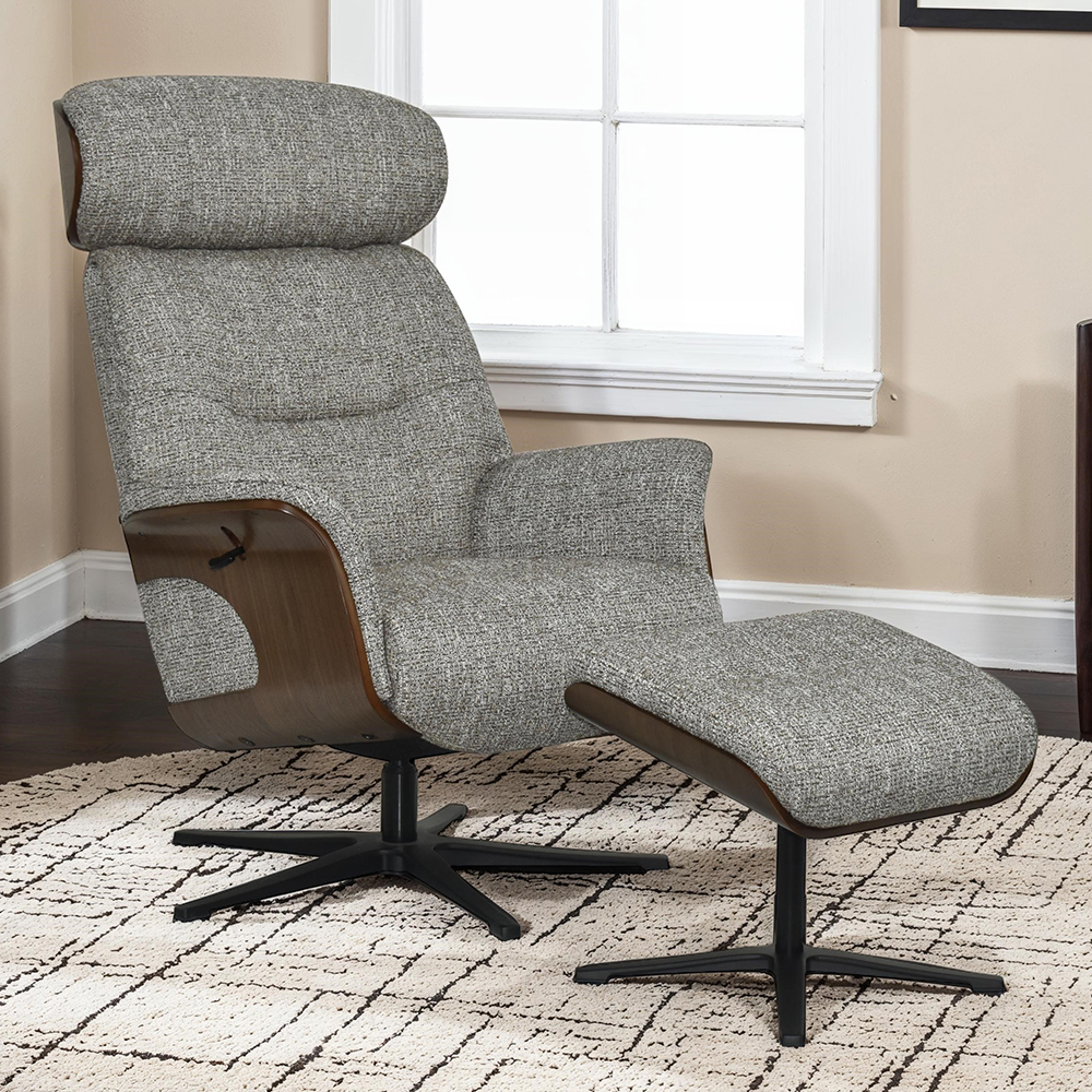 watseka fabric recliner chair with stool in cocoa-image-124431