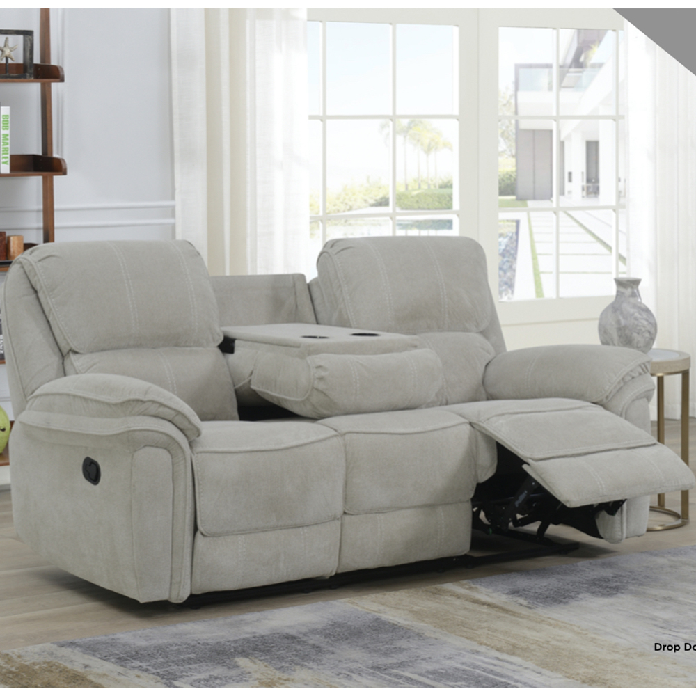 Wauchula Fabric Recliner 3+1+1 Seater Sofa Set - Beige