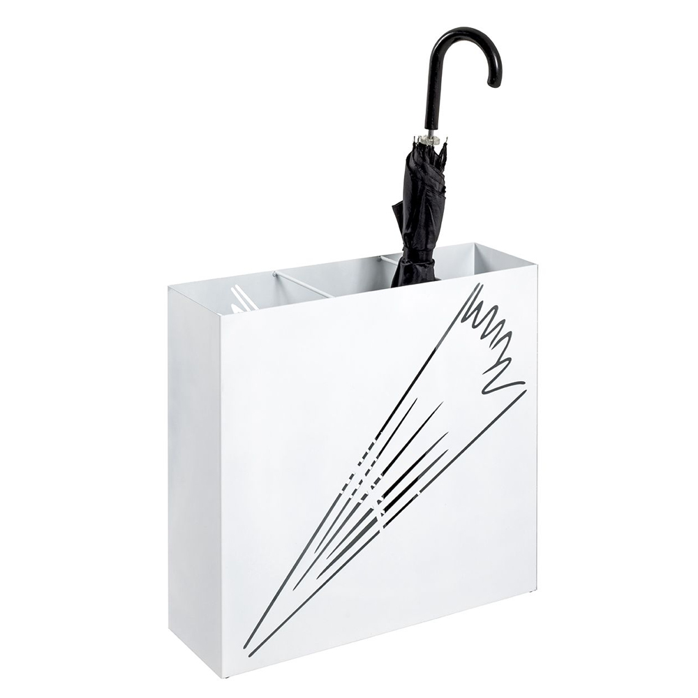 Wauseon Large Metal Umbrella Stand In Black