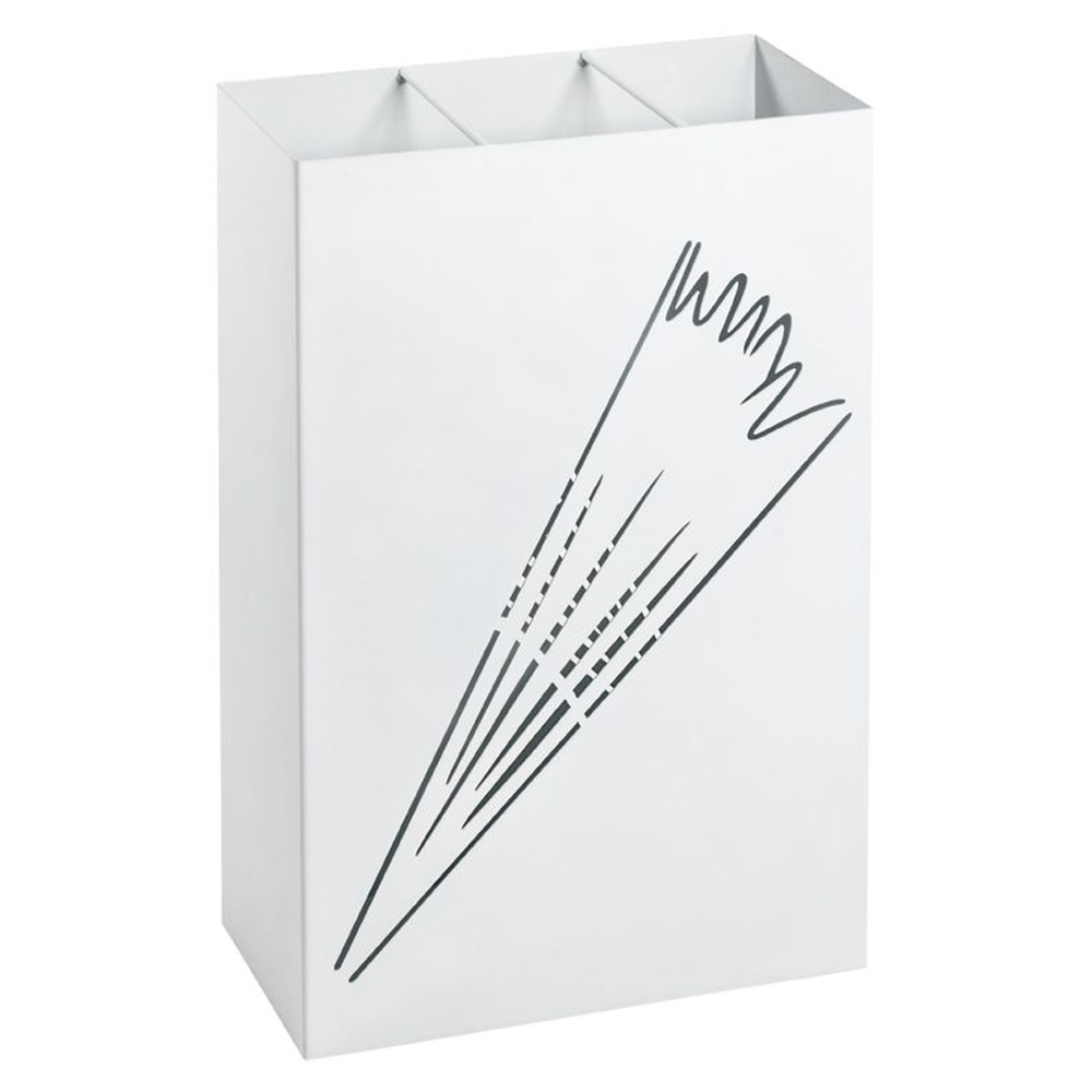 Wauseon Small Metal Umbrella Stand In White
