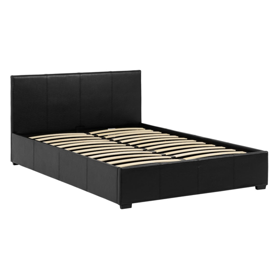 Wick Faux Leather Storage Double Bed In Black_3