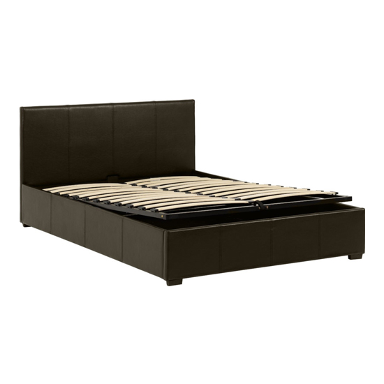 Wick Faux Leather Storage Double Bed In Brown_4