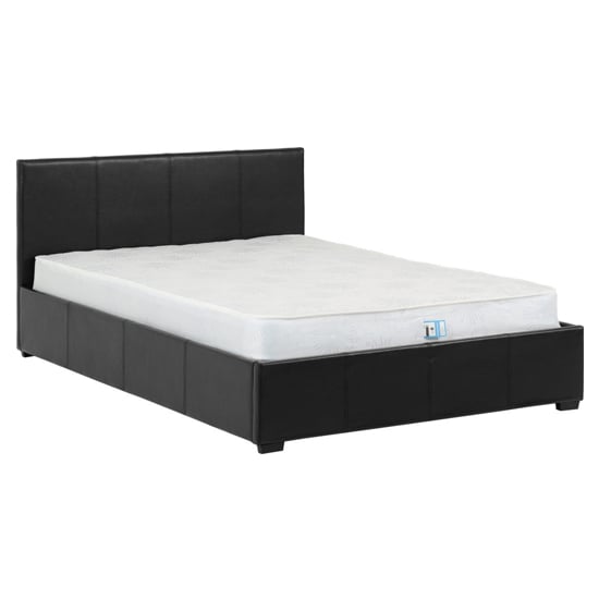 Wick Faux Leather Storage King Size Bed In Black_1