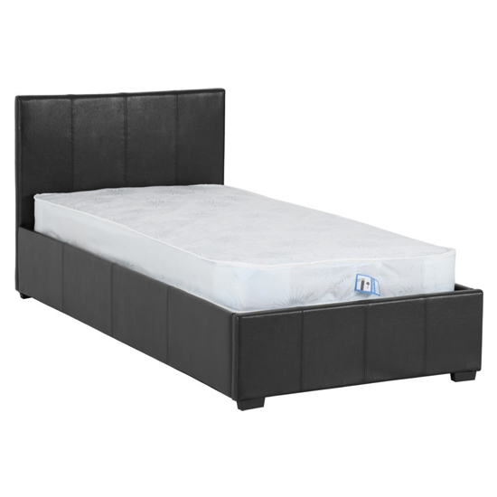 Wick Faux Leather Storage Single Bed In Black_3