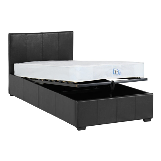 Wick Faux Leather Storage Single Bed In Black_4