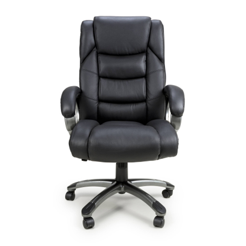 Waverly Executive Leather Home and Office Chair in Black