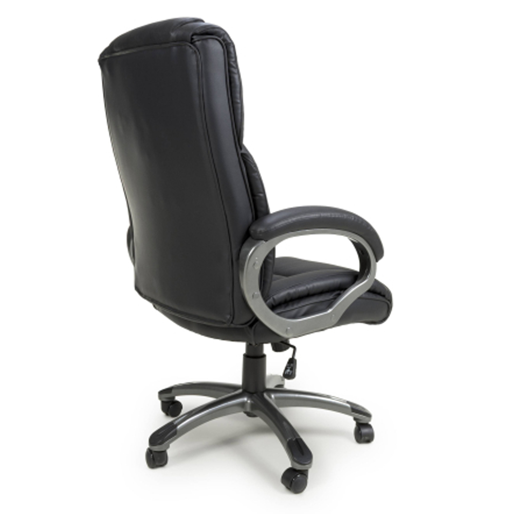 Waverly Executive Leather Home and Office Chair in Black