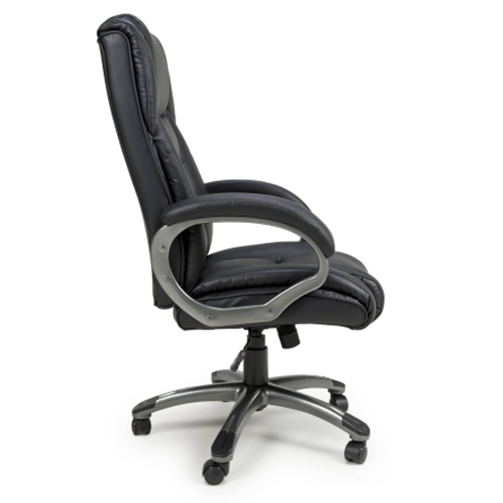 Waverly Executive Leather Home and Office Chair in Black