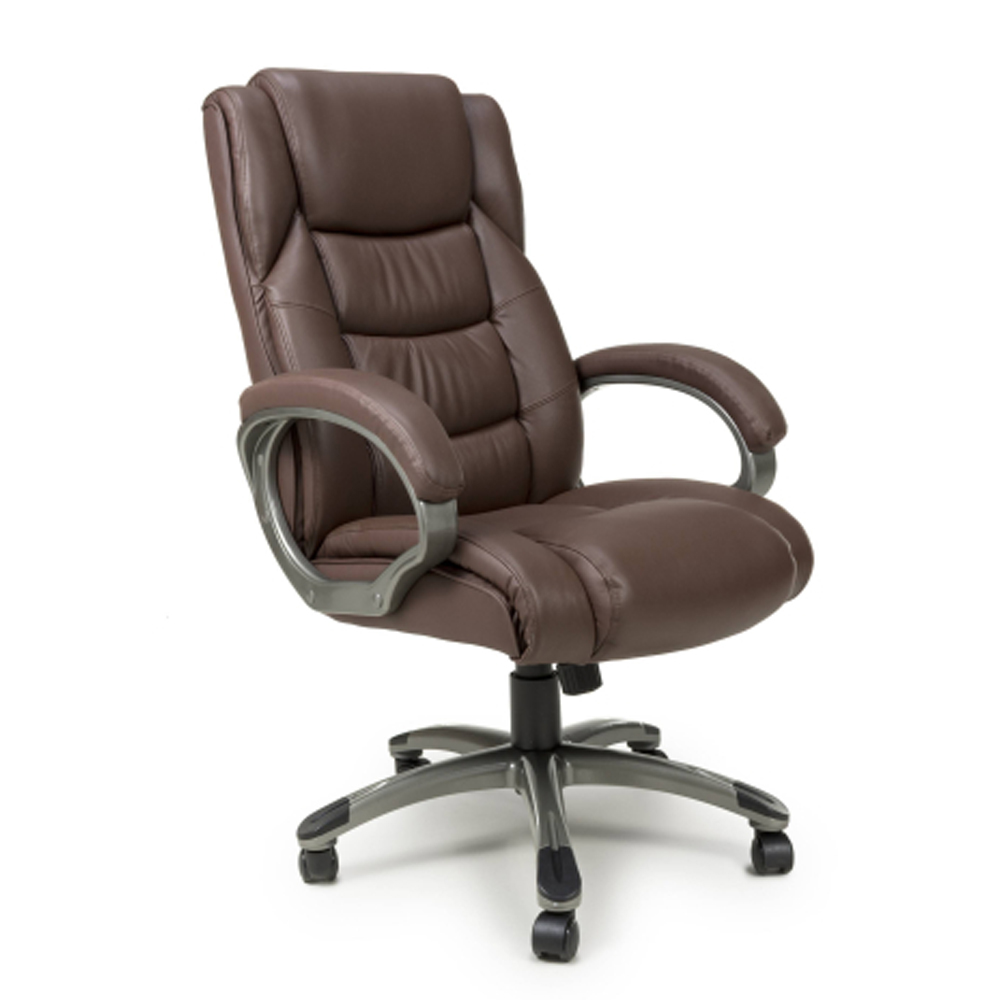 Waverly Executive Leather Home and Office Chair in Brown