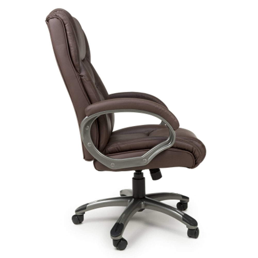 Waverly Executive Leather Home and Office Chair in Brown