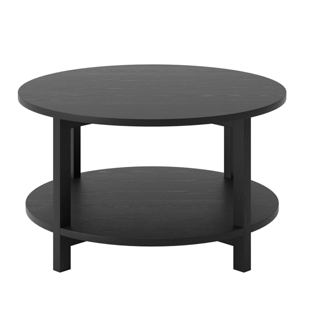 Read more about Waycross wooden coffee table with undershelf in black