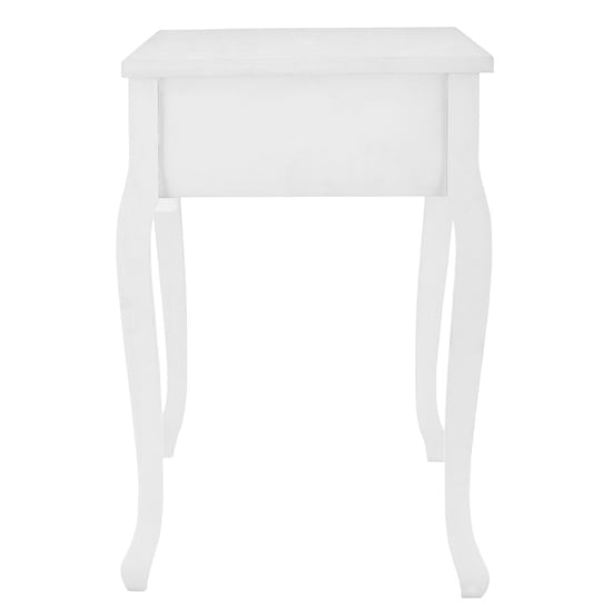 Waymore Wooden Console Table With 3 Drawers In White