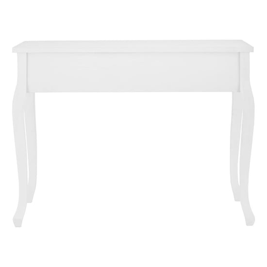 Waymore Wooden Console Table With 3 Drawers In White