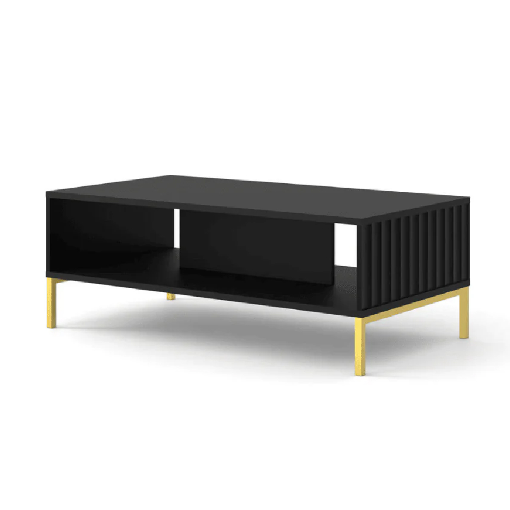 Wayne Wooden Coffee Table In Black