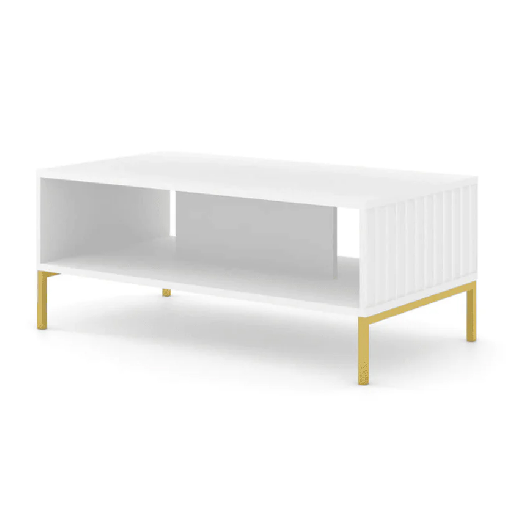 Wayne Wooden Coffee Table In White