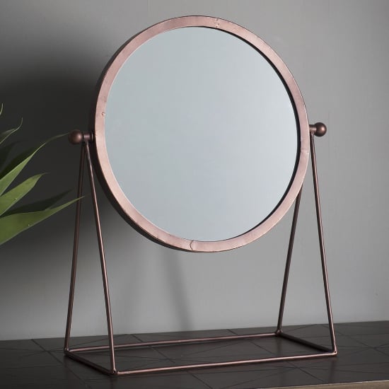 Product photograph of Weber Dressing Mirror In Bronze Frame from Furniture in Fashion
