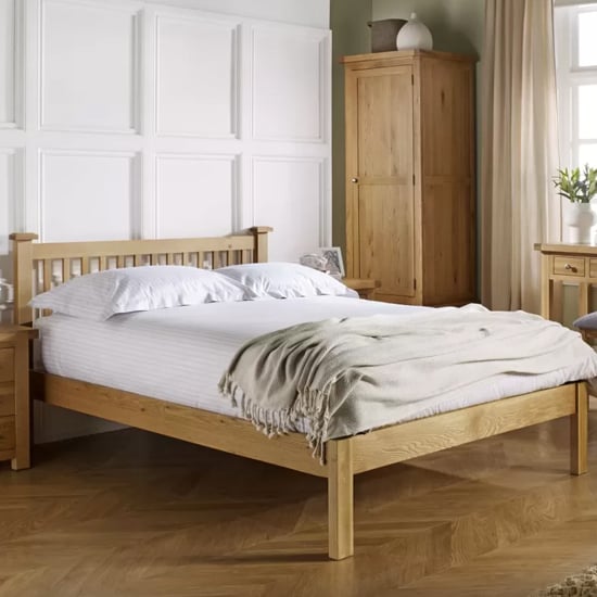 Product photograph of Webworms Wooden Double Bed In Oak from Furniture in Fashion