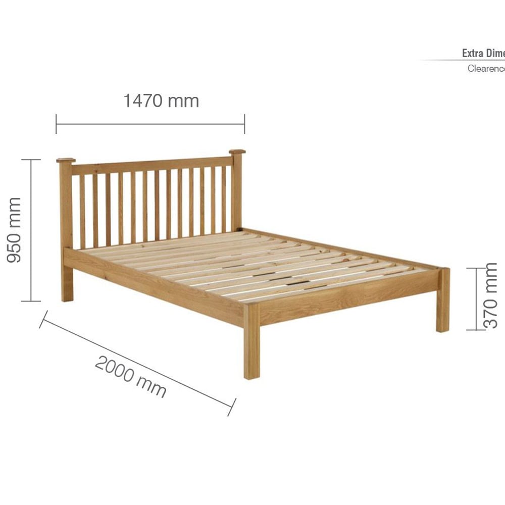 Webworms Wooden Double Bed In Oak