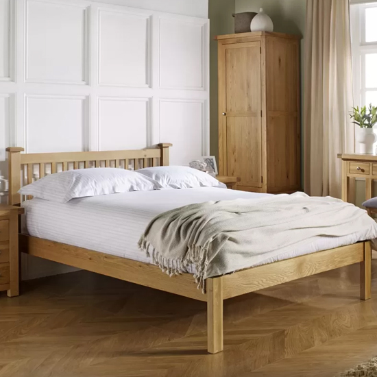 Read more about Webworms wooden king size bed in oak