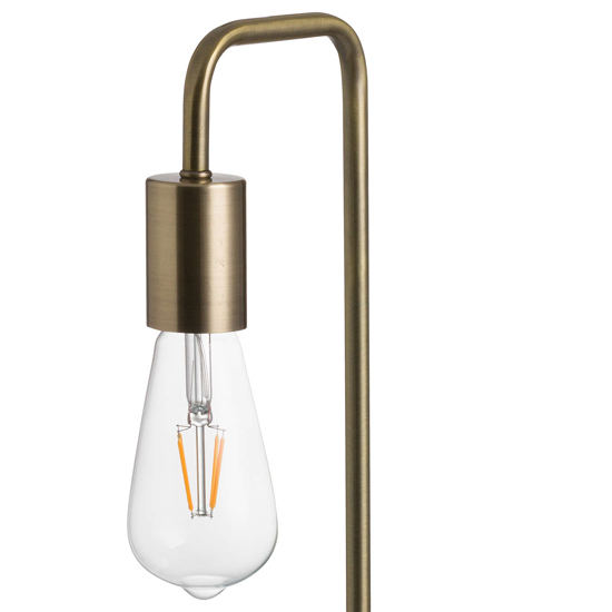 Weir Metal Industrial Table Lamp In Brass With Marble Base_2
