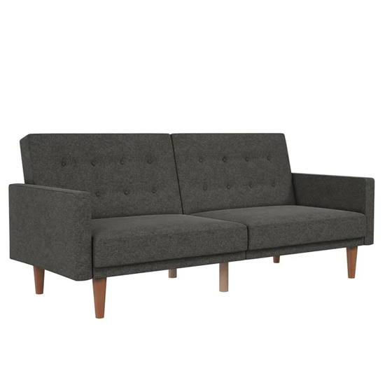 Weiser Fabric Sofa Bed With Oak Legs In Grey