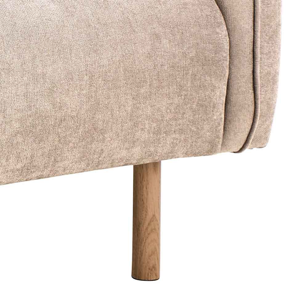 Welch Fabric 2.5+3 Seater Sofa In Fay Beige
