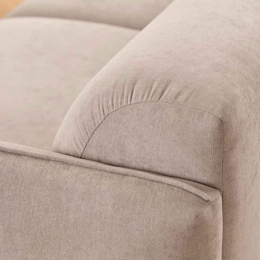 Welch Fabric 2.5+3 Seater Sofa In Fay Beige