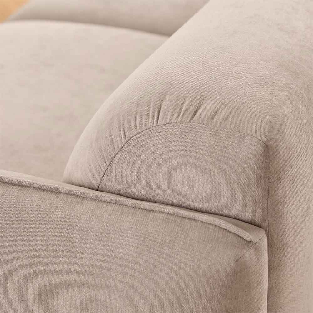 Welch Fabric 2.5+2.5 Seater Sofa Set In Fay Beige