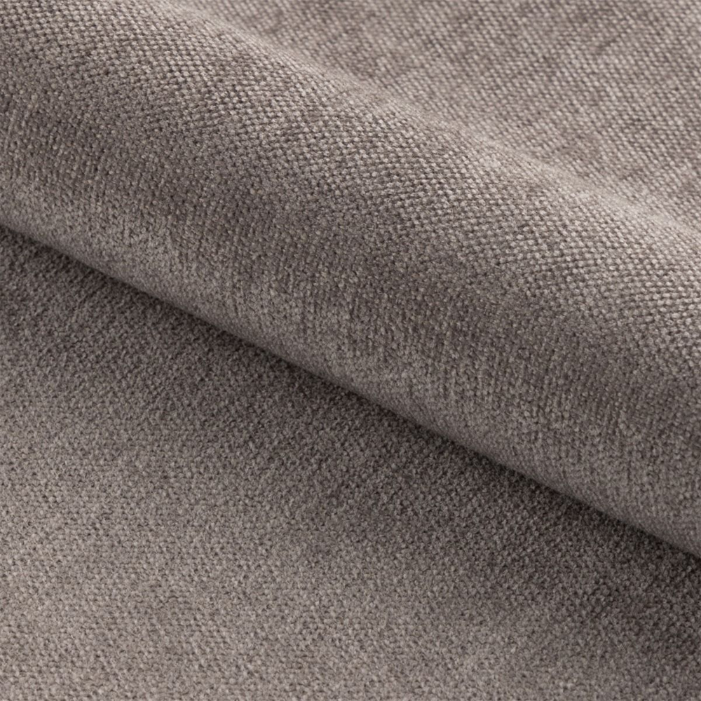 Welch Fabric 3 Seater Sofa With Oak Legs In Dusty Brown