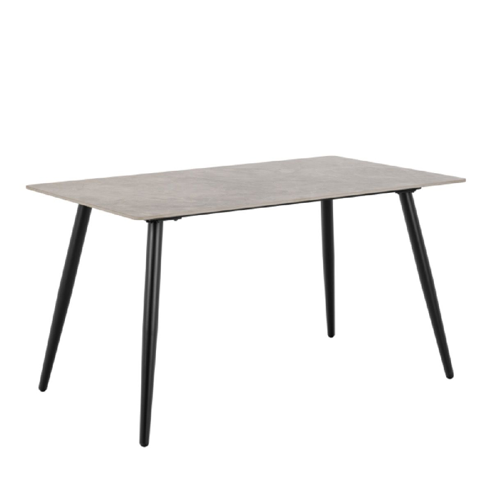 Read more about Wellford ceramic dining table rectangular in grey and black
