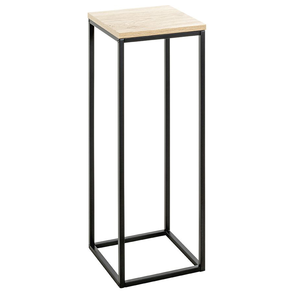 Wembley Large Wooden Planter In Oak And Black