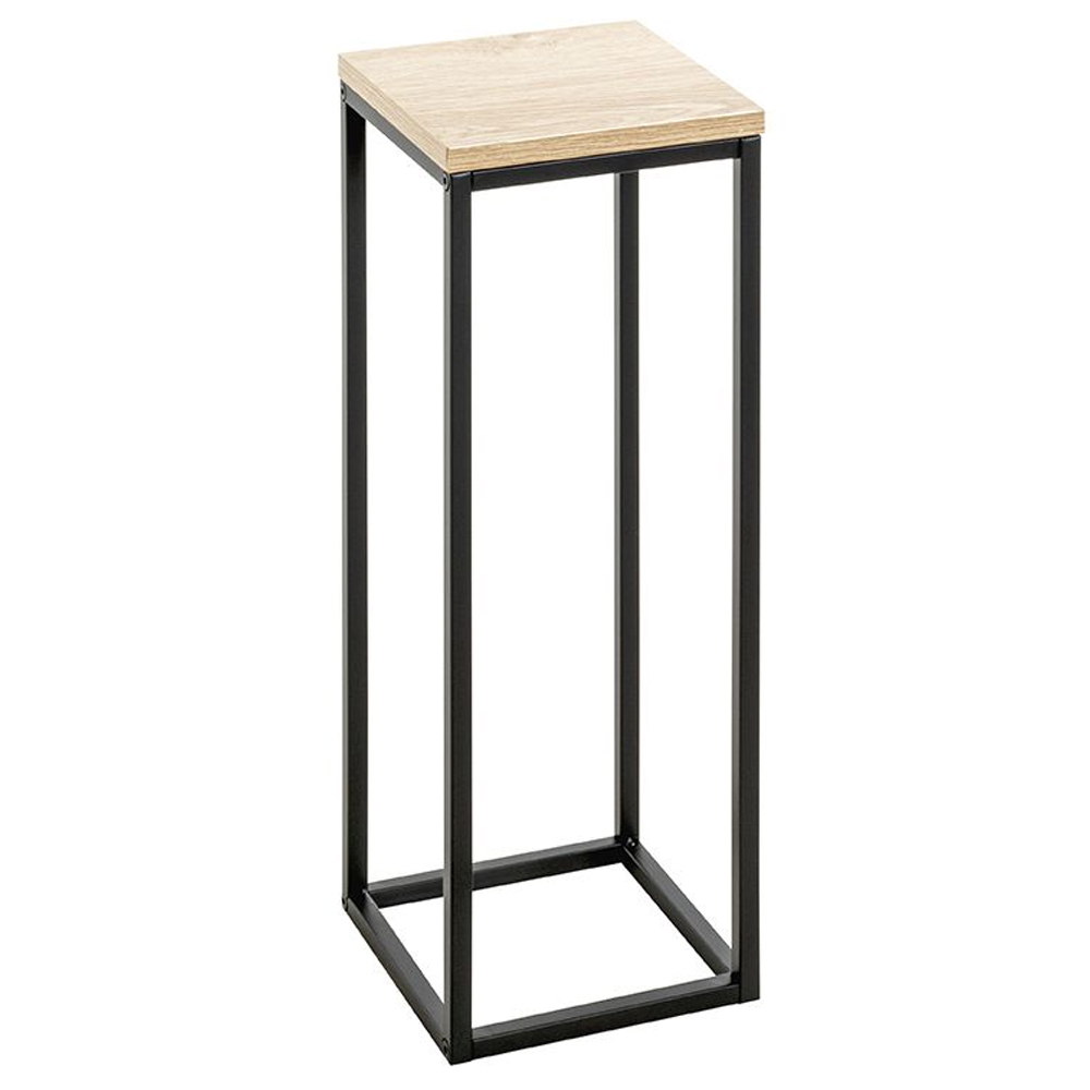 Wembley Smalll Wooden Planter In Oak And Black